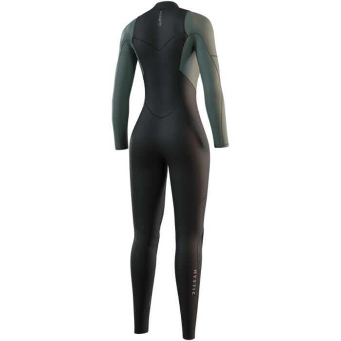 2025 Mystic Womens Star 5/3mm Chest Zip Wetsuit 35000.250050 - Dark Olive